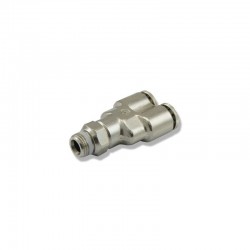 Metal Y-connector  6mm  with 1/8" thread