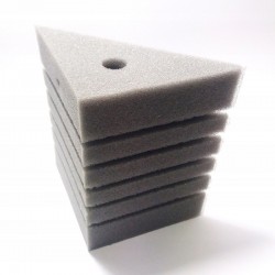 Corner filter sponge 15x10 dense, gray