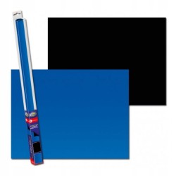 Black - Blue background 60x30cm
