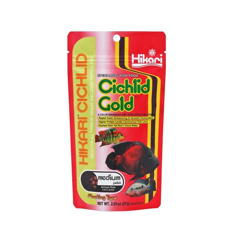 Hikari CICHLID GOLD MEDIUM 250g Color-Enhancing 4.8-5.3mm