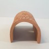Brick ceramic tunnel with a hole for plants 10x5x4cm