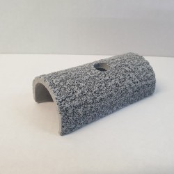 Graphite ceramic tunnel with a hole for plants 10x5x4cm
