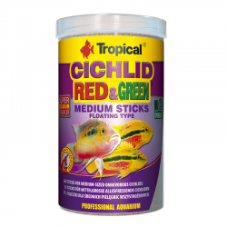 Tropical Cichlid Red & Green Medium Sticks 250ml/90g