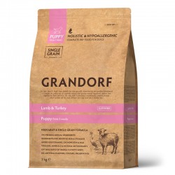 Grandorf Lamb & Turkey Dry dog food - Puppy All Breeds 1 kg 7mm