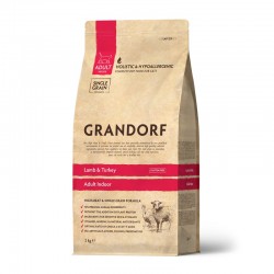 Grandorf Lamb & Turkey Dry cat food - Adult Indoor 400 g 7mm