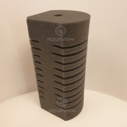 Corner filter sponge 15x9 dense, gray